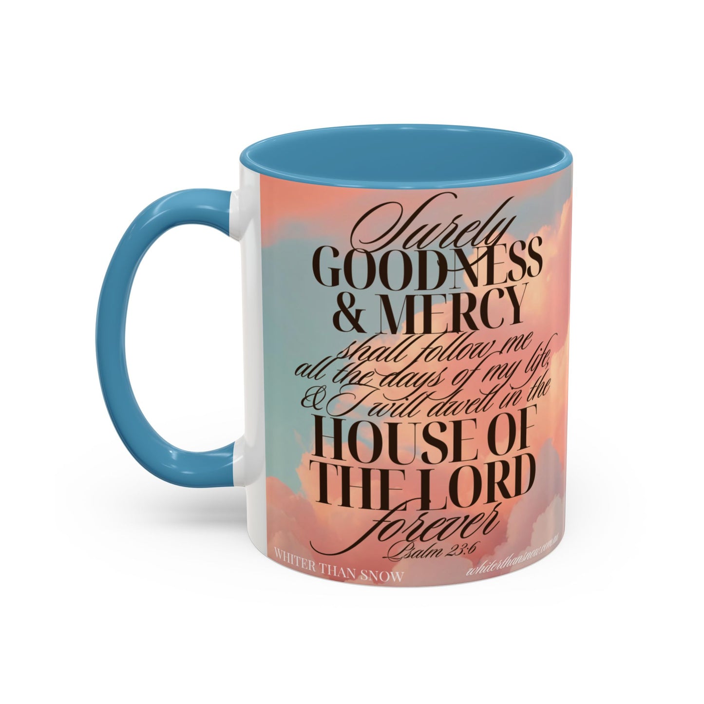Inspirational Accent Coffee Mug - Faithful Quotes, Christian Gifts, Prayer Coffee Cup, Home Decor, Spiritual Mugs