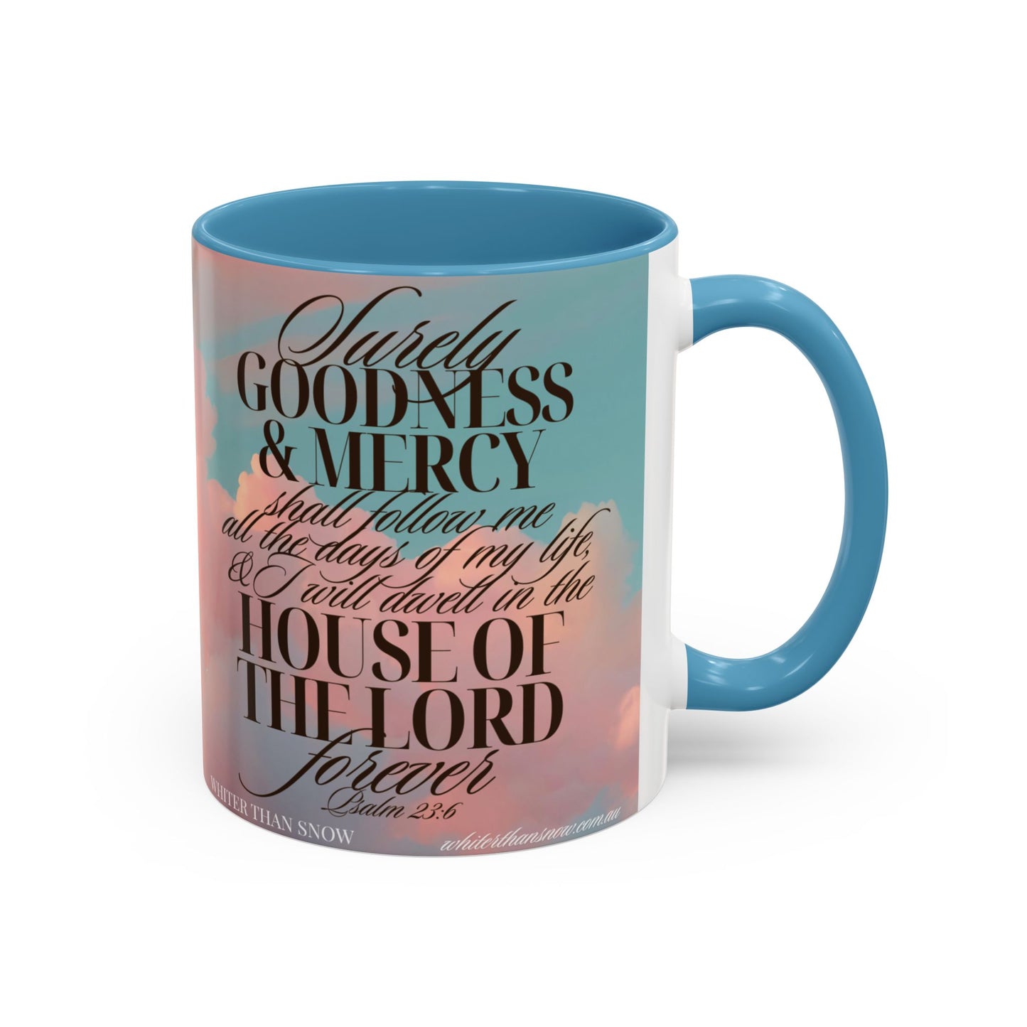 Inspirational Accent Coffee Mug - Faithful Quotes, Christian Gifts, Prayer Coffee Cup, Home Decor, Spiritual Mugs